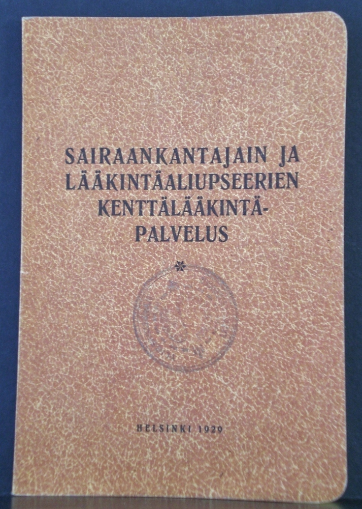 Sairaankantajain ja lääkintäupseerien kenttälääkintäpalvelus (1929)