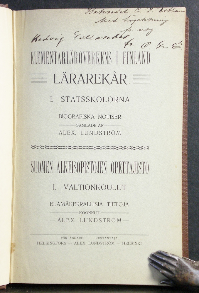 Elementärläroverkens i Finland lärarekår (1902)