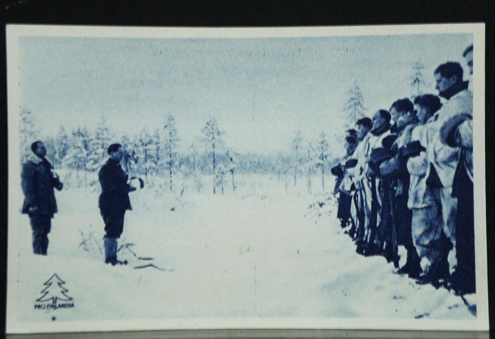 Postikortti - Postkort: Pro Finlandia. Kenttäjumalanpalvelus