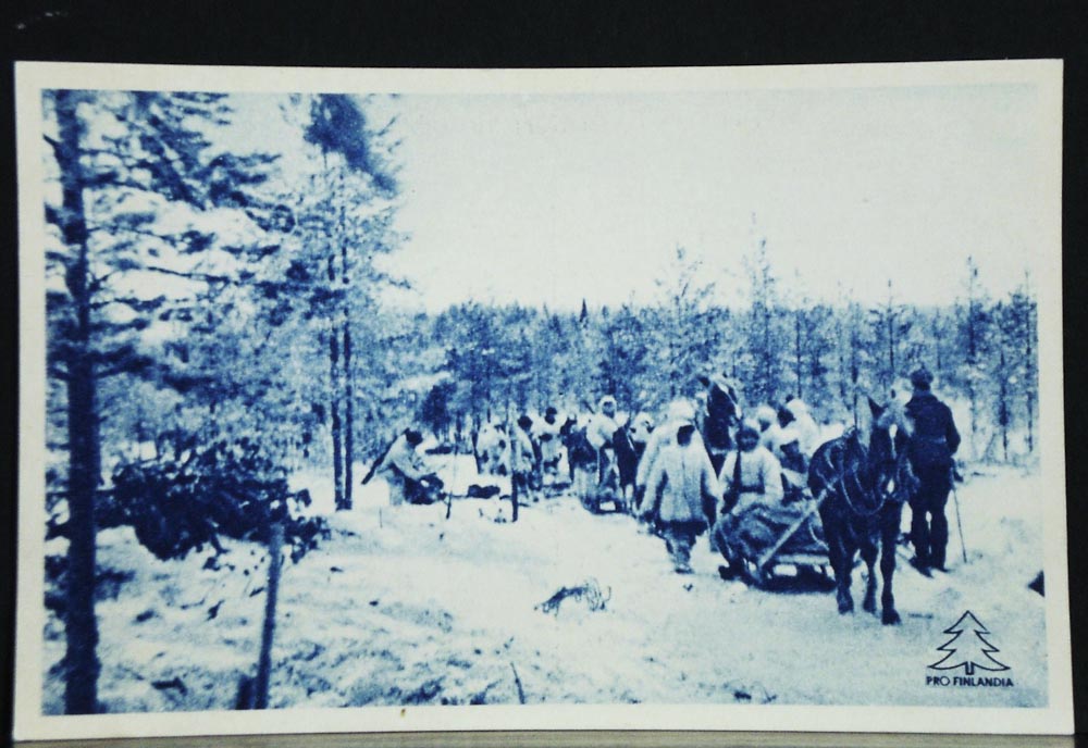 Postikortti - Postkort: Pro Finlandia. Kuormastokolonna