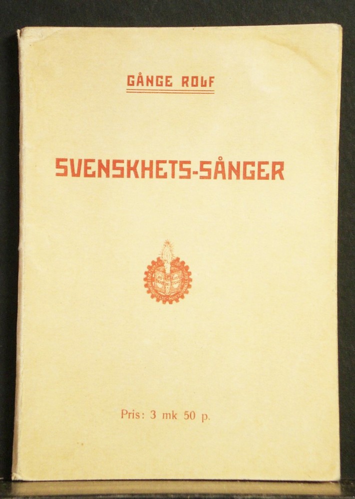 Rolf Gånge Svenskhets-sånger (1919)