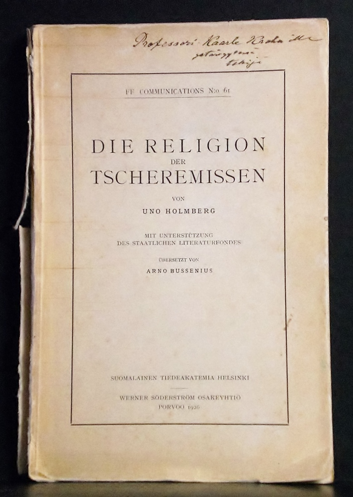 Holmberg, Uno: Die Religion der Tscheremissen - kansatiede