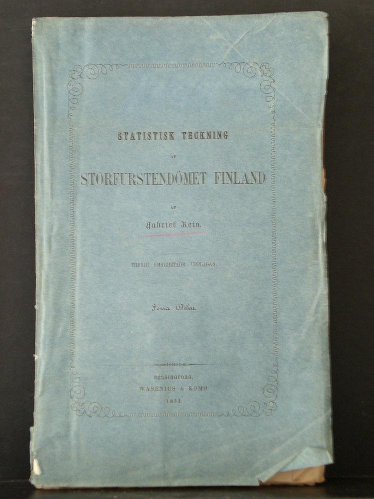 Statistisk teckning af Storfurstendömet Finland af Gabriel Rein