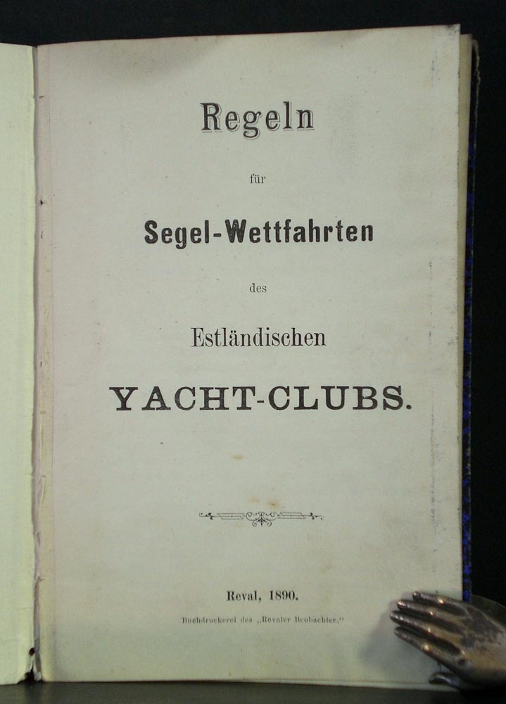 Regeln für Segel-Wettfahrten des Estländischen Yacht-Clubs