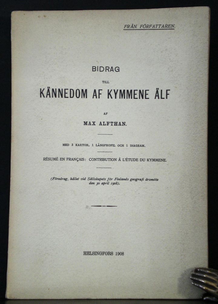 Alfthan, Max: Bidrag till kännedom af Kymmene älf