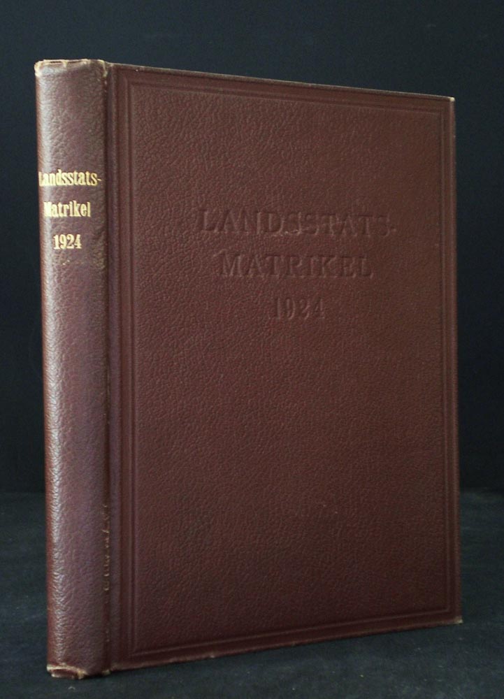 M. BLOMSTEDT Landsstatsmatrikel 1924