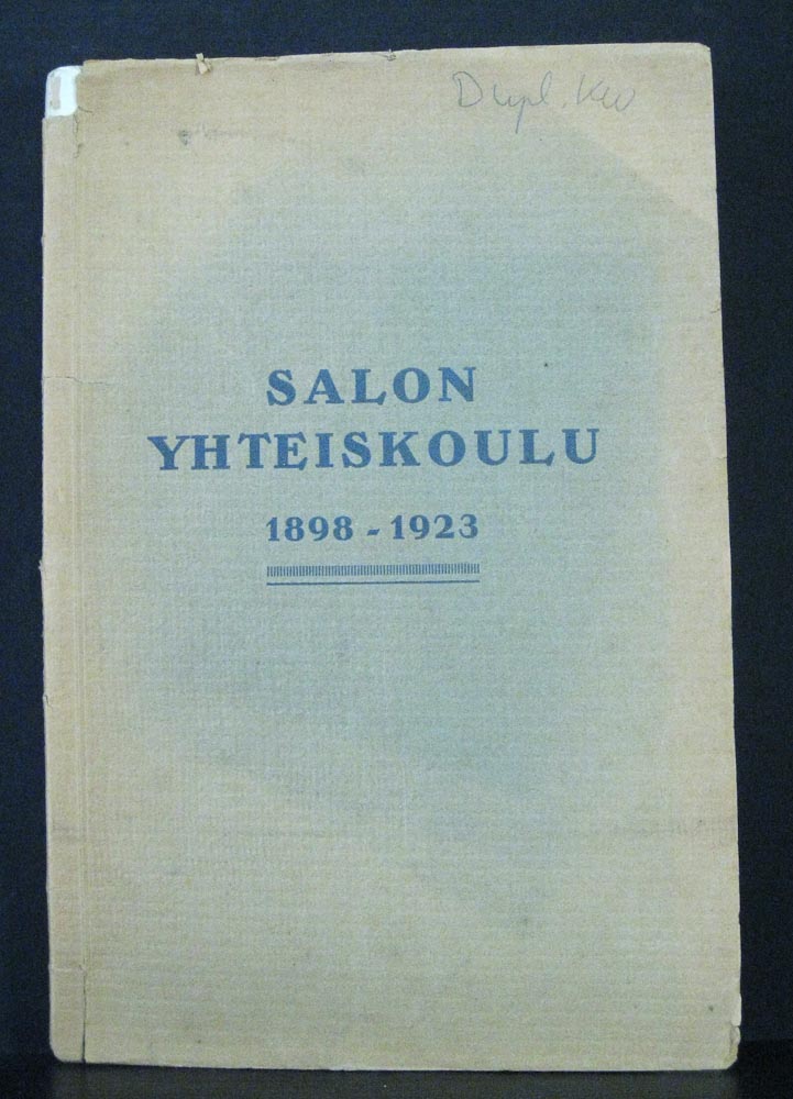 Salon yhteiskoulu 1898-1923