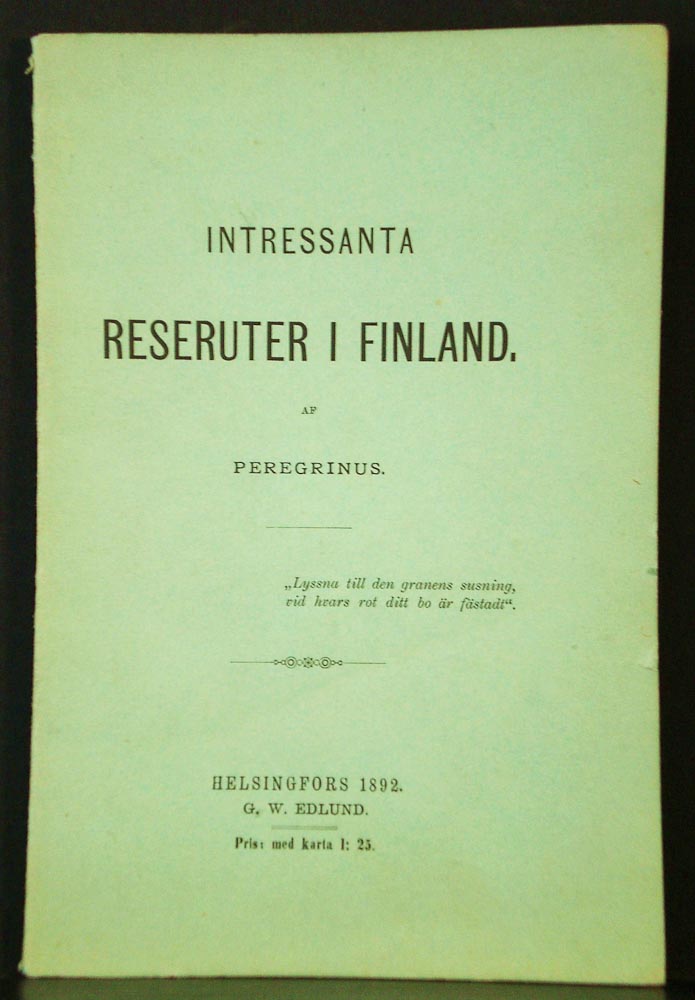 Peregrinus (Reuter, O.M.): Intressanta reseruter i Finland