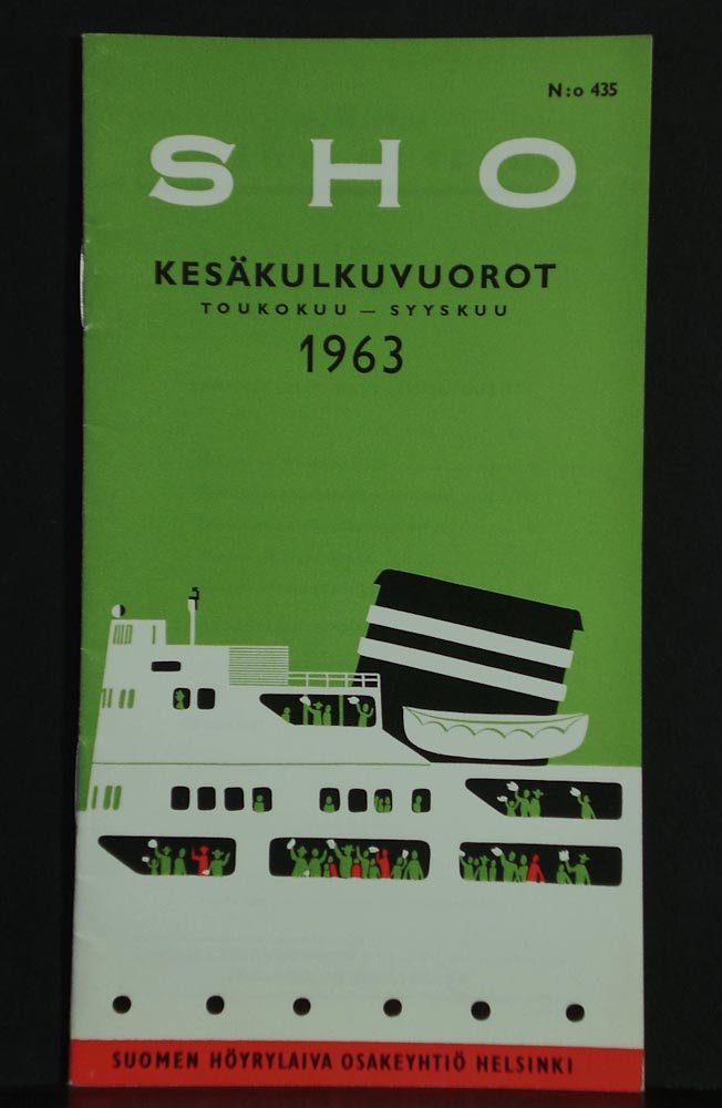 SHO kesäkulkuvuorot, toukokuu-syyskuu 1963