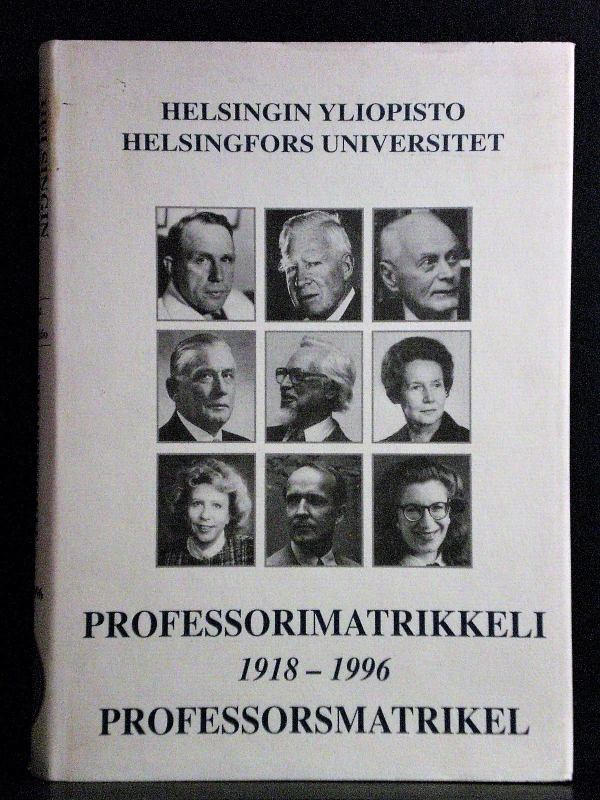 Helsingin Yliopisto professorimatrikkeli 1918-1996