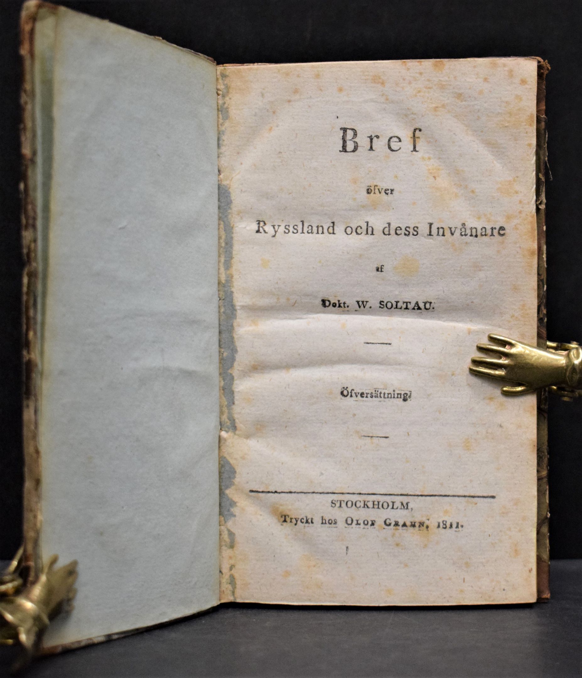 Bref öfver Ryssland och dess Invånare af Dekt. W. Soltau (1811)