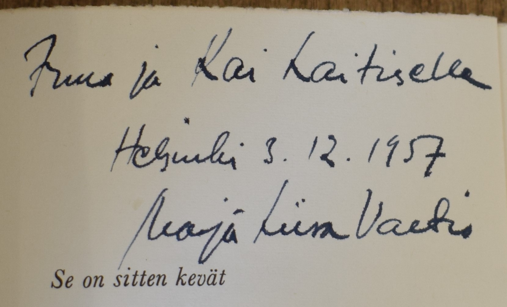 Vartio, Marja-Liisa: Se on sitten kevät (*omiste) - Image 2