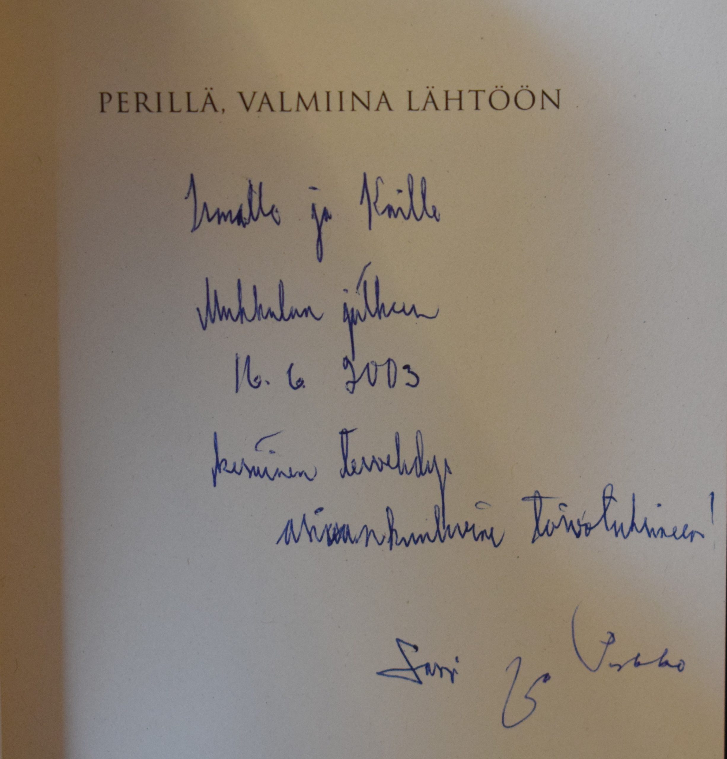 Nummi, Lassi: Perillä, valmiina lähtöön (*omiste) - Image 2