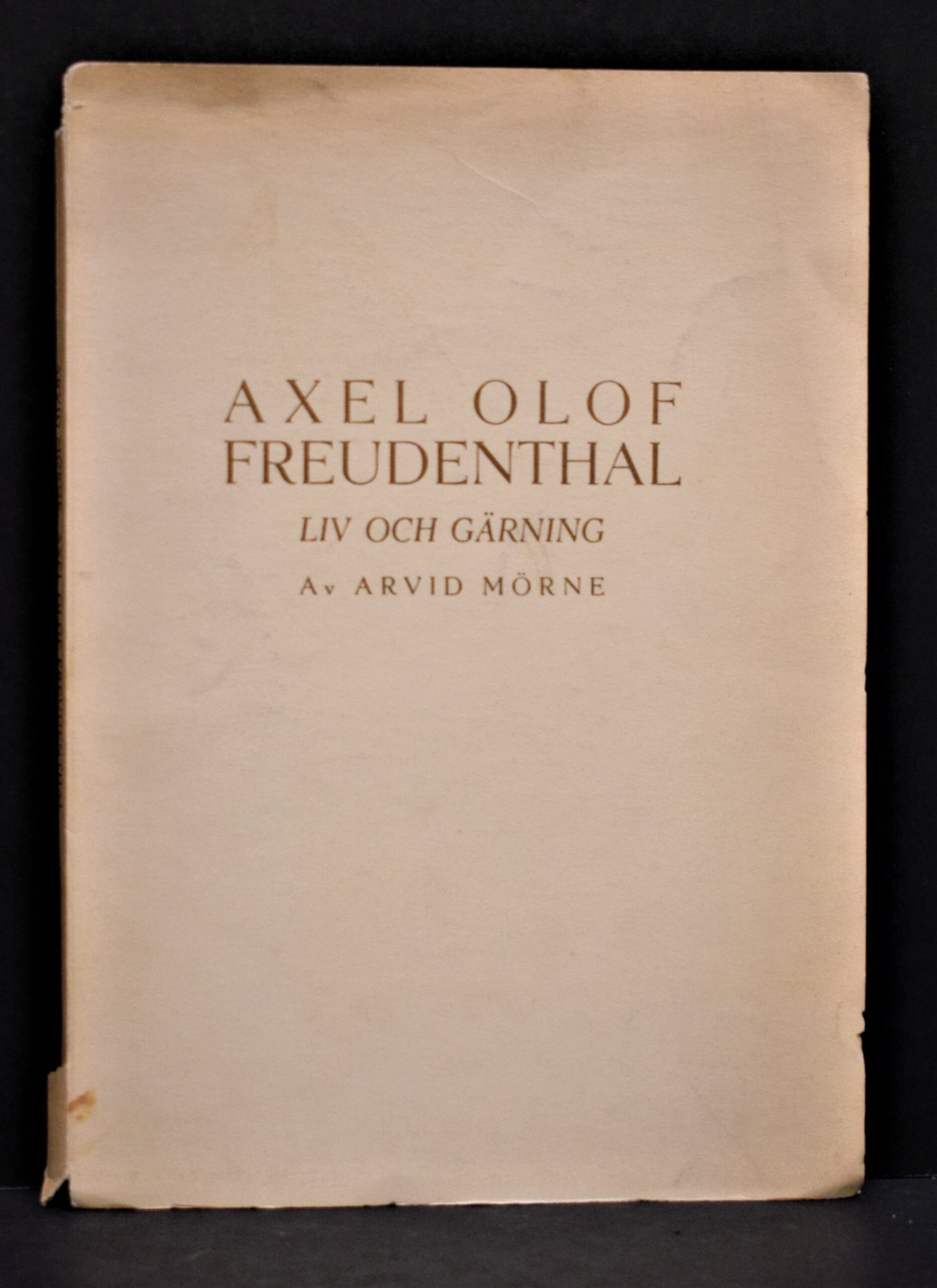 Arvid Mörne Axel Olof Freudenthal